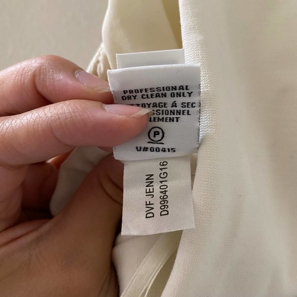 NWT Diane Von Furstenberg Jenn Sleeveless Ivory Dress Size 10 - Picture 4 of 8